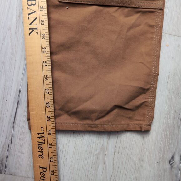 Carhartt LooseFit Firm Duck Double Front Work Dungaree Pants Mens Size 38 - Picture 3 of 4